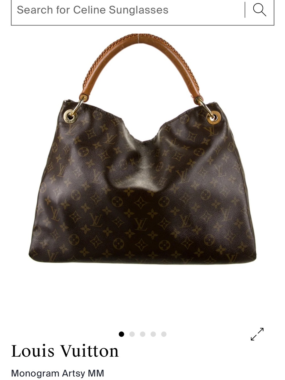 Louis Vuitton Monogram Artsy MM Tote in Brown and Tan- The Real Real with pics